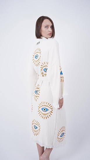 Evil Eye Kimono Robe