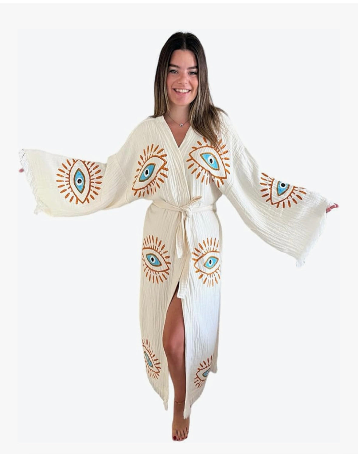 Evil Eye Kimono Robe
